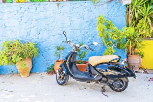 Motor Bike Prints: A scooter in Symi, Dodecanese Islands, Greece
