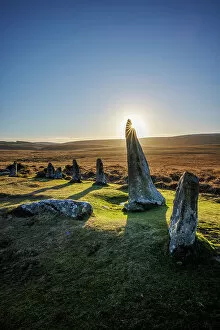 Images Dated 2nd March 2023: Scorhill Stone Circle, Dartmoor, Devon, England, UK