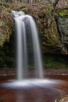 Flowing Water Prints: Scott Falls, Au Train, Michigan, USA