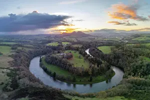 Melrose Prints: Scott's View, Bemersyde, Melrose, Scottish Borders, Scotland, UK