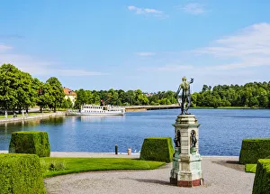 Sculpture in front of the Drottningholm Palace, Stockholm, Stockholm County, Sweden