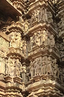 Sculpture of Kandariya, Mahadev Hindu temple, UNESCO World Heritage site, Khadjuraho