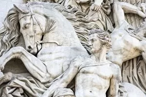 Images Dated 21st June 2017: Sculpture La Resistance de 1814, by Antoine Etex, Arc de Triomphe, Paris, France