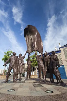 Sculpture in Liberation Square, St Helier, Jersey