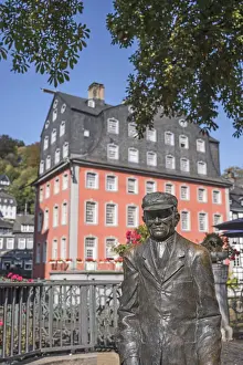 Nordrhein Westfalen Prints: Sculpture of the retail-dealer Paul MaaBen at Monschau Eifel