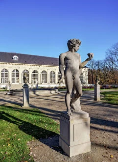 Images Dated 10th May 2023: Sculptures in front of the Old Orangery, Lazienki Park or Royal Baths Park, Warsaw