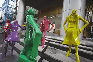 Images Dated 19th September 2011: Sculptures outside ION Orchard shopping mall, Orchard Road, Singapore