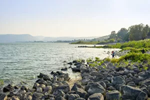 The Sea of Galilee at Tabgha, Lower Galilee, North District, Israel