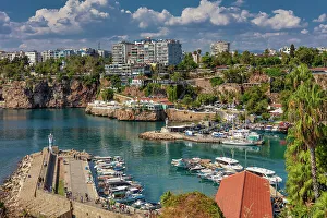 View From Above Prints: Sea harbour, Antalya, Antalya province, Turkey
