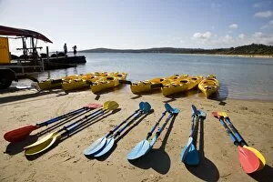 Paddle Gallery: Sea kayaking in Coles Bay on the Freycinet