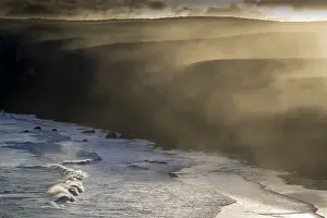 Sea spray on coastal cliffs, Flinders Chase National Park, Kangaroo Island