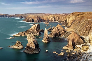 Sea Stacks Prints: Sea stacks, Mangersta, Isle of Lewis, Outer Hebrides, Scotland