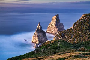 Sea Stacks at Praia da Ursa, Ursa Beach, Colares, Sintra, Portugal