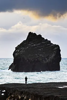 Images Dated 25th March 2020: Sea stacks at Reykjanes peninsula, Iceland, Europe