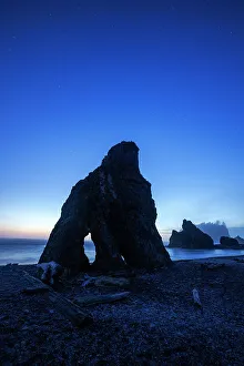 Sea Stacks Prints: Sea stacks at Ruby beach, Olympic National Park, Washington, USA