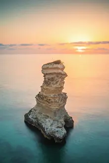 Adriatic Sea Prints: The Sea stacks of Sant'Andrea at sunrise