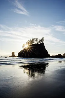 Sea Stacks Prints: Sea stacks at Second beach, La Push, Olympic National Park, Washington, USA
