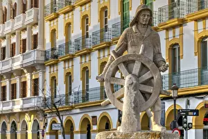 Espana Prints: Seafarers monument, Ibiza, Balearic Islands, Spain