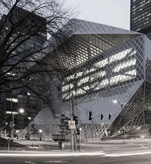 Seattle Public Library by Architect Rem Koolhs, Seattle, Washington, USA