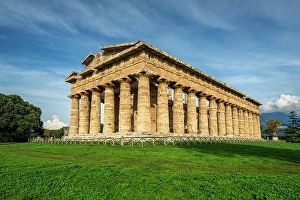 Cilento Prints: Second Temple of Hera (Temple of Neptune), Paestum, Campania, Italy