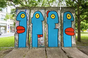 Section of the Berlin wall, Leipziger Platz, Berlin, Germany