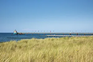 Seebrücke Zingst, Baltic coast, Mecklenburg-Western Pomerania, Germany Seebrücke Zingst, Baltic coast, Mecklenburg-Western Pomerania, Germany