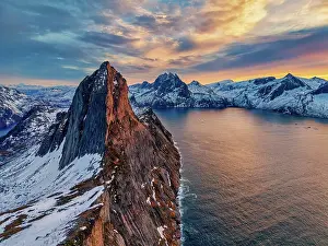 Cloud Prints: Segla at Sunset, Senja, Norway