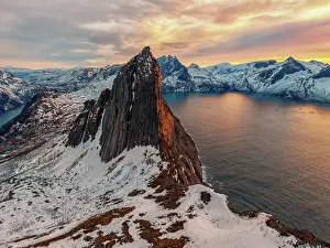 Cloudscape Prints: Segla at Sunset, Senja, Norway