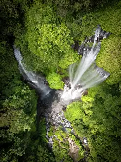 Straight Down Prints: Sekumpul waterfall, Bali, Indonesia