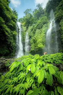 Indonesia Prints: Sekumpul waterfall, Bali, Indonesia