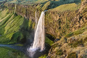 Images Dated 7th March 2018: Seljalandsfoss waterfall, Southern Iceland, Iceland