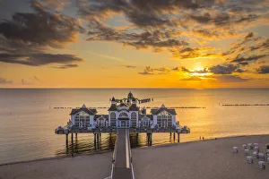 Sellin Pier, Sellin, Rugen Island, Baltic Coast, Mecklenburg-Western Pomerania, Germany