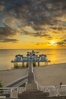 Sellin Pier, Sellin, Rugen Island, Baltic Coast, Mecklenburg-Western Pomerania, Germany