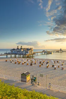Sellin Pier, Sellin, Rugen Island, Baltic Coast, Mecklenburg-Western Pomerania, Germany