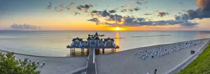 Images Dated 27th July 2021: Sellin Pier, Sellin, Rugen Island, Baltic Coast, Mecklenburg-Western Pomerania, Germany
