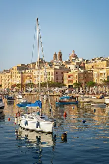 Maltese Prints: Senglea (L-Isla) - one of the Three Cities, Harbour View, Senglea, Valletta, Malta