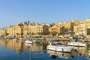 Maltese Prints: Senglea (L-Isla) - one of the Three Cities, Harbour View, Senglea, Valletta, Malta