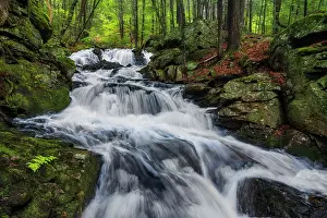 Watercourse Prints: Senter Falls in spring, Moultonborough, New Hampshire, USA