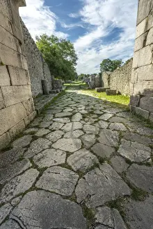 Roman City Prints: Sepino archaeological park, the ancient decumanus maximus