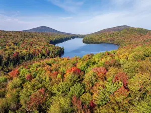 Fall Colors Prints: September foliage around Kettle Pond, Groton State Forest, Vermont, USA