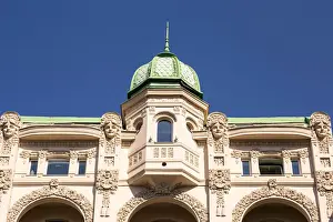 Serbia, Belgrade, City center, Art nouveau Smederevska bank building, built 1910-1912