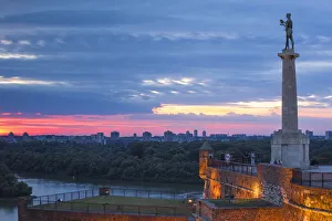 Serbia, Belgrade, Kalemegdan Park, Victor Monument at Belgrade Fortress