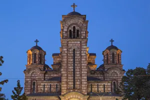 Serbia, Belgrade, Tasmajdan Park, St Marks Church