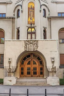Beograd Prints: Serbian Orthodox Church Museum building, Belgrade, Serbia