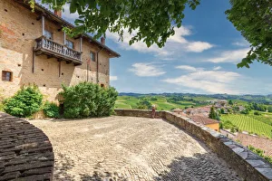 Borgo Prints: Serralunga D Alba from the balcony of Serralunga Castle, Cuneo, Langhe e Roero