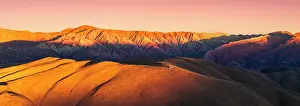 Jujuy Prints: Serrania de Hornocal at sunset, Humahuaca, Jujuy, Argentina