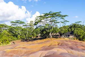 Black River Prints: The seven colored earths. Chamarel, Black River (Riviere Noir), Mauritius, Africa