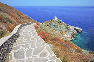 South East Europe Collection: Seven Martyrs Church, Kastro, Sifnos Island, Cyclades Islands, Greece