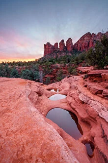 Images Dated 1st June 2023: Seven Sacred Pools at sunset, Sedona, Arizona, USA