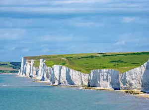 Edge Prints: Seven Sisters Cliffs, Birling Gap, East Sussex, England, United Kingdom